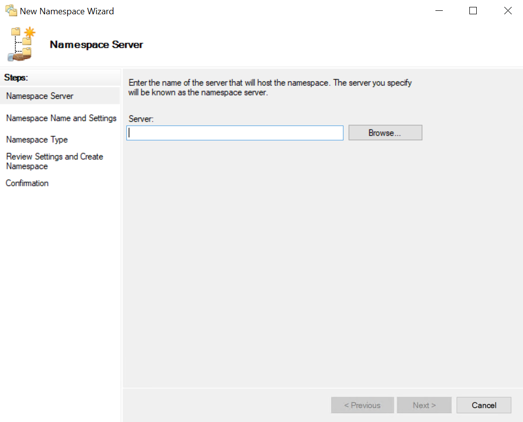 Seleção de servidor