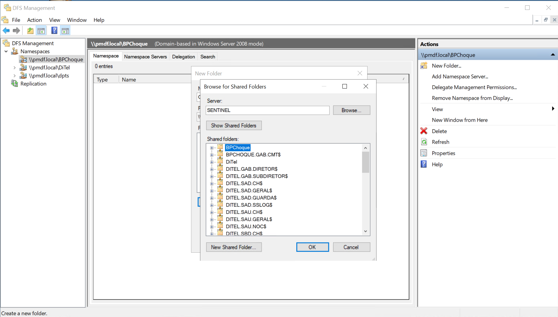 Navegar por compartilhamentos