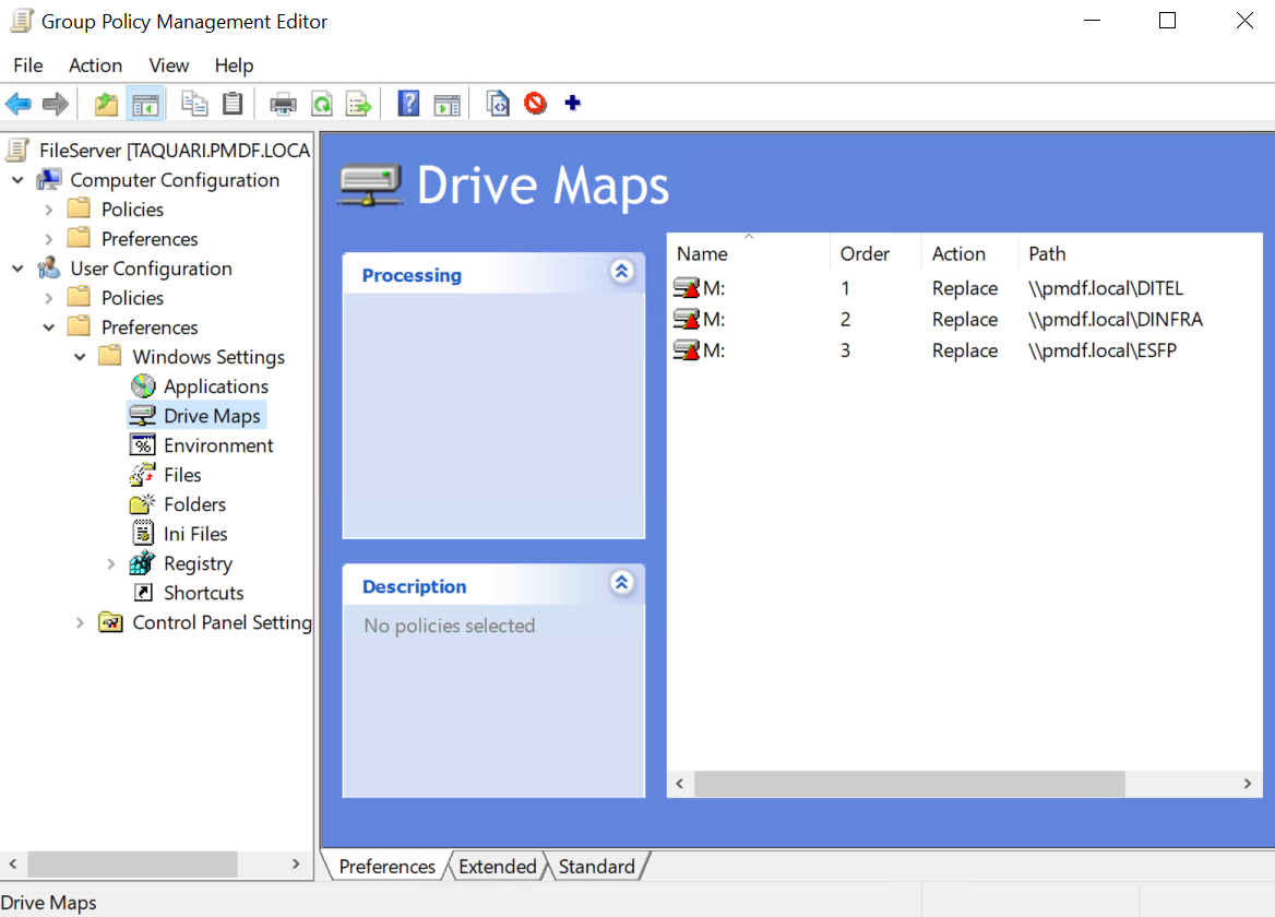 Navegação no editor