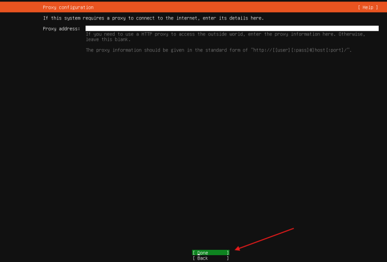 Configuração de proxy do sistema